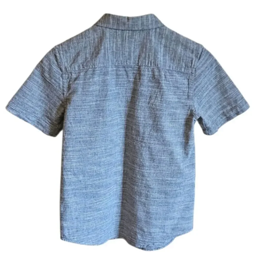 Urban Pipeline Button Down TShirt Cotton Short Sleeves Blue Boy's Medium - Picture 5 of 5